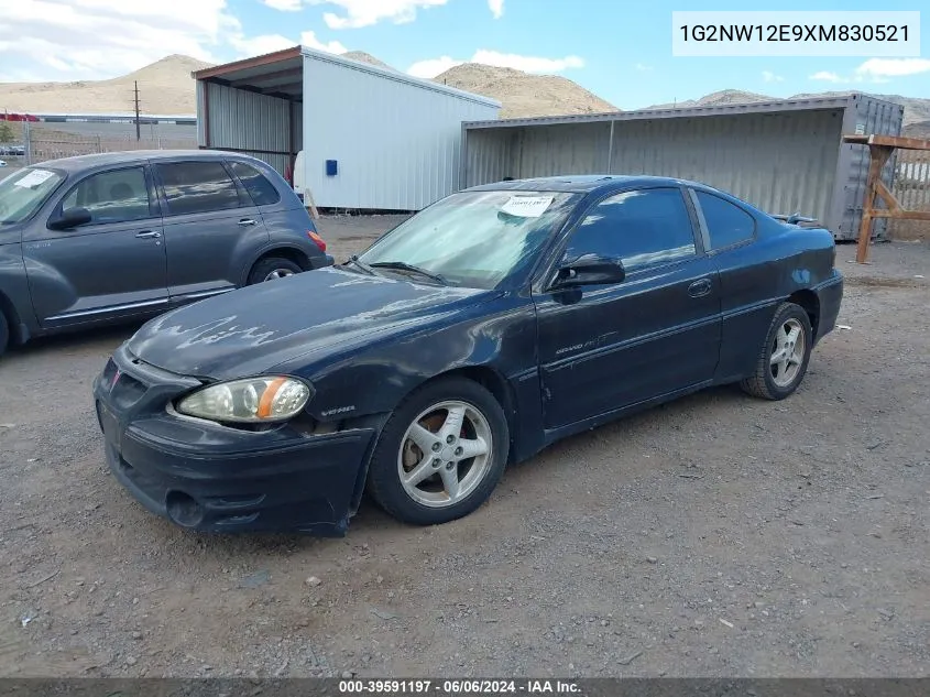 1999 Pontiac Grand Am Gt VIN: 1G2NW12E9XM830521 Lot: 39591197