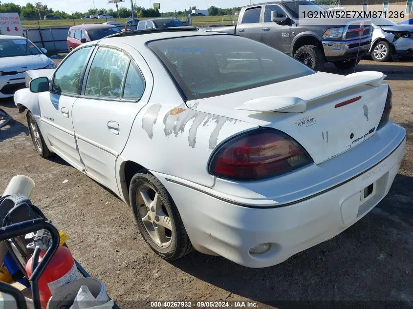 1G2NW52E7XM871236 1999 Pontiac Grand Am Gt