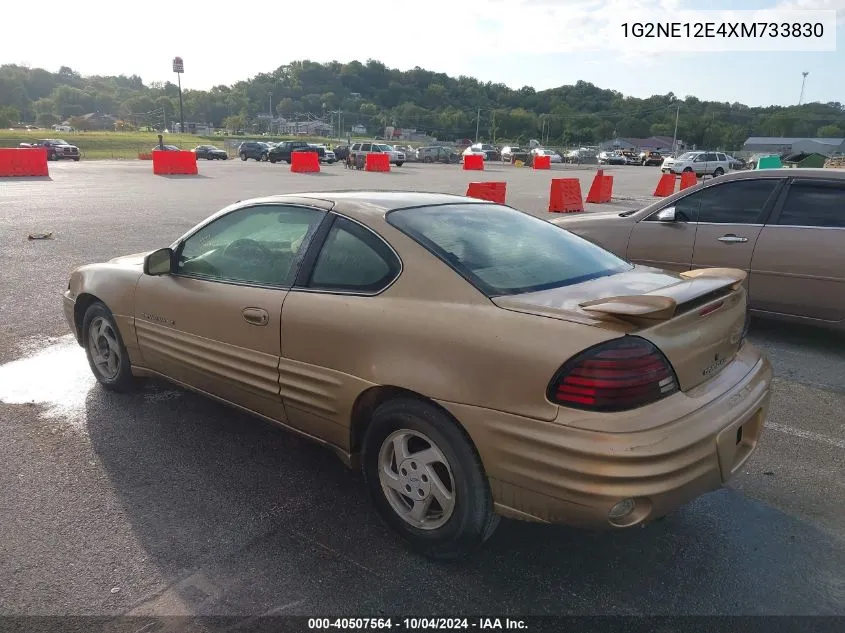 1999 Pontiac Grand Am Se1 VIN: 1G2NE12E4XM733830 Lot: 40507564