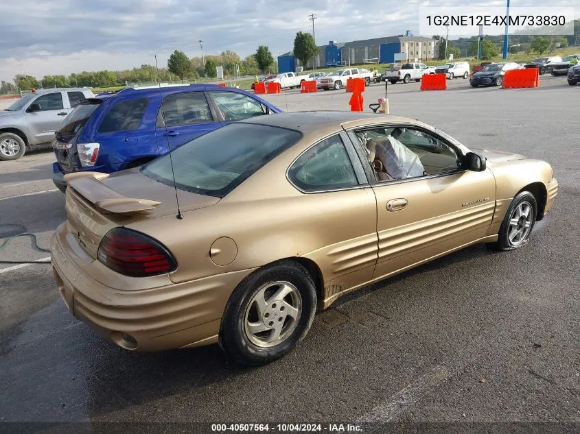 1999 Pontiac Grand Am Se1 VIN: 1G2NE12E4XM733830 Lot: 40507564