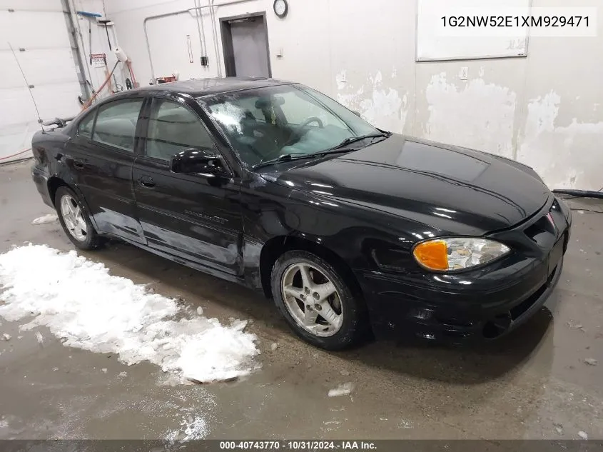 1G2NW52E1XM929471 1999 Pontiac Grand Am Gt1