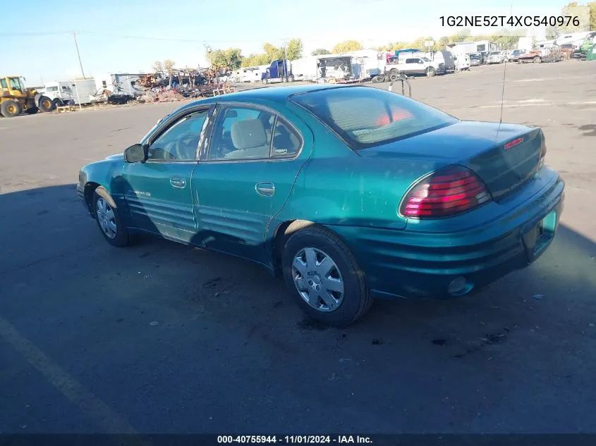 1999 Pontiac Grand Am Se VIN: 1G2NE52T4XC540976 Lot: 40755944