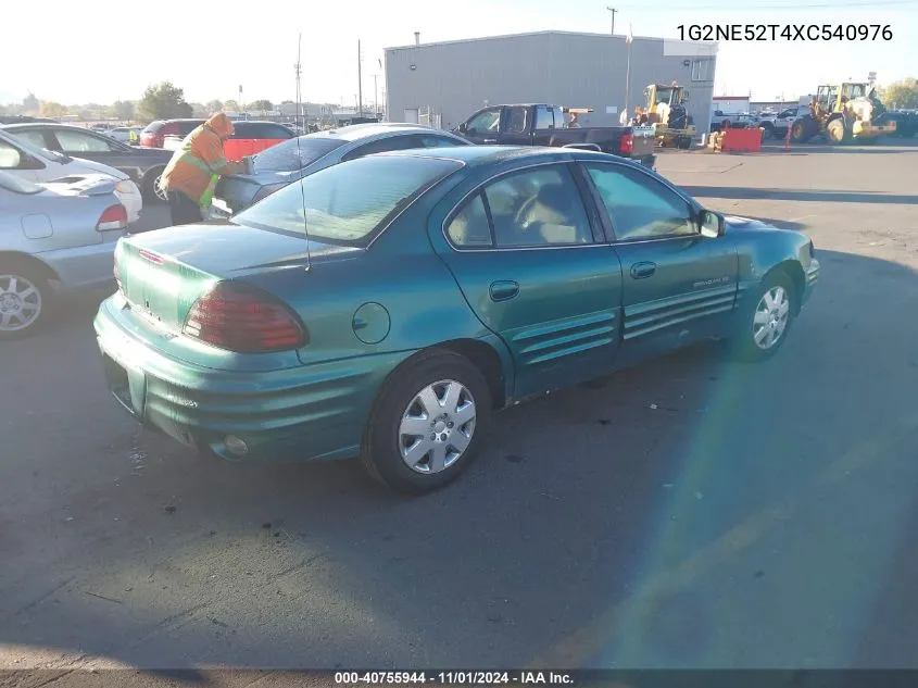 1999 Pontiac Grand Am Se VIN: 1G2NE52T4XC540976 Lot: 40755944