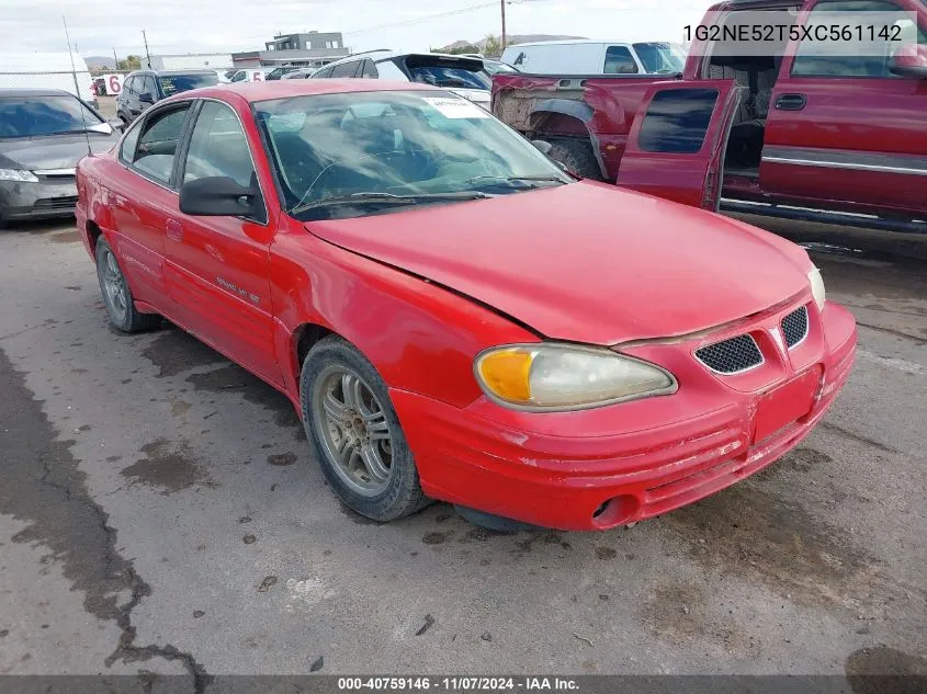 1999 Pontiac Grand Am Se1 VIN: 1G2NE52T5XC561142 Lot: 40759146