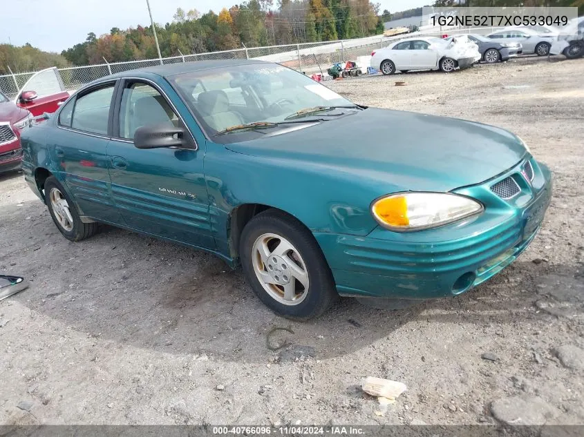 1999 Pontiac Grand Am Se1 VIN: 1G2NE52T7XC533049 Lot: 40766096