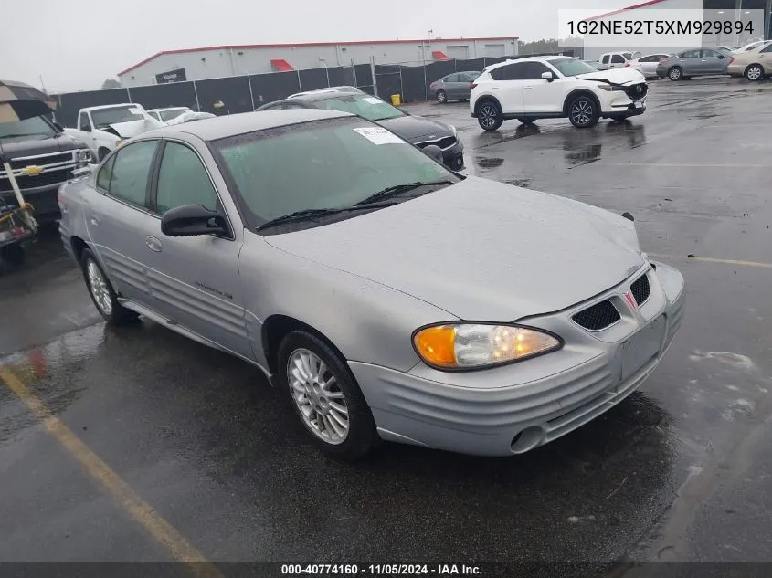 1999 Pontiac Grand Am Se1 VIN: 1G2NE52T5XM929894 Lot: 40774160