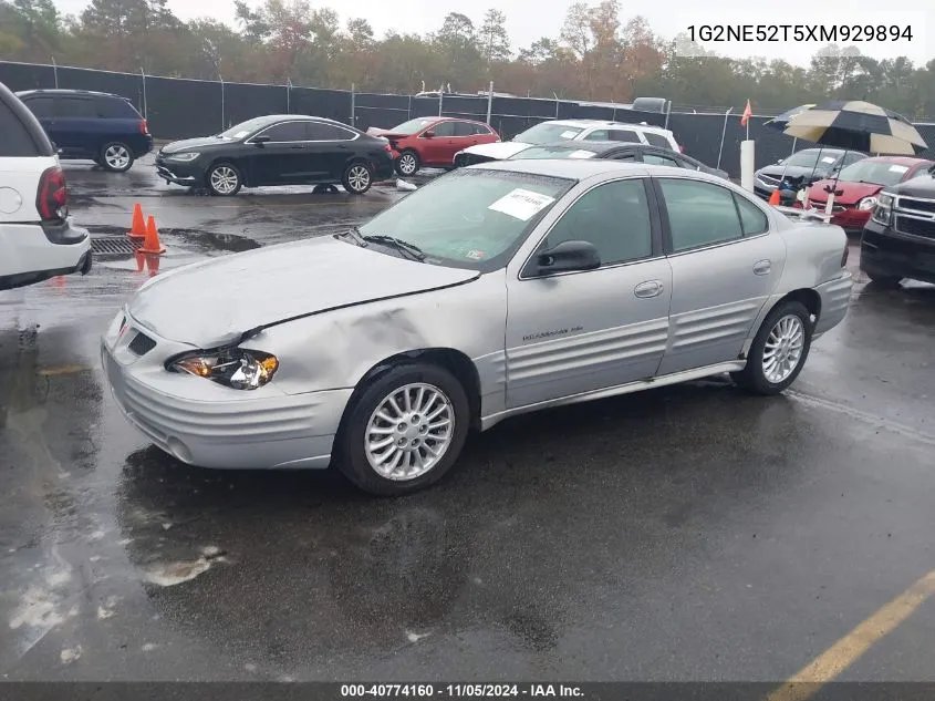 1999 Pontiac Grand Am Se1 VIN: 1G2NE52T5XM929894 Lot: 40774160