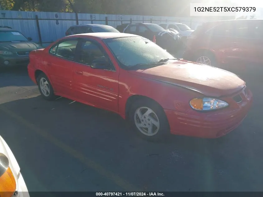 1999 Pontiac Grand Am Se1 VIN: 1G2NE52T5XC579379 Lot: 40797421