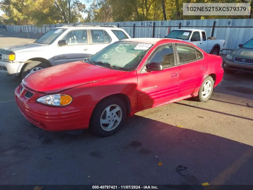 1999 Pontiac Grand Am Se1 VIN: 1G2NE52T5XC579379 Lot: 40797421