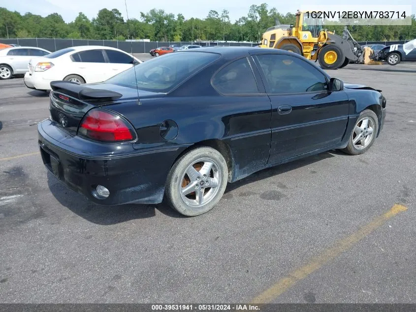 2000 Pontiac Grand Am Gt1 VIN: 1G2NV12E8YM783714 Lot: 39531941