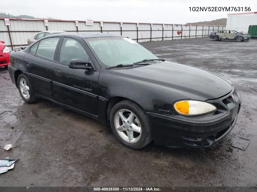 2000 Pontiac Grand Am Gt1 VIN: 1G2NV52E0YM763156 Lot: 40838300