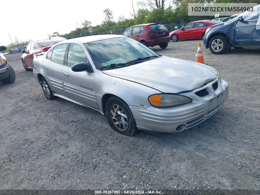 2001 Pontiac Grand Am Se1 VIN: 1G2NF52EX1M554963 Lot: 39267997