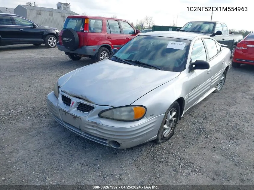 2001 Pontiac Grand Am Se1 VIN: 1G2NF52EX1M554963 Lot: 39267997