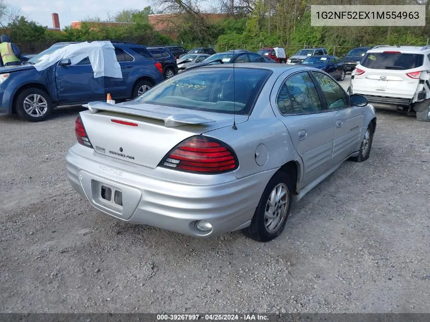 2001 Pontiac Grand Am Se1 VIN: 1G2NF52EX1M554963 Lot: 39267997