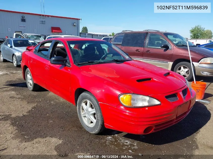 2001 Pontiac Grand Am Se1 VIN: 1G2NF52T11M596839 Lot: 39654719