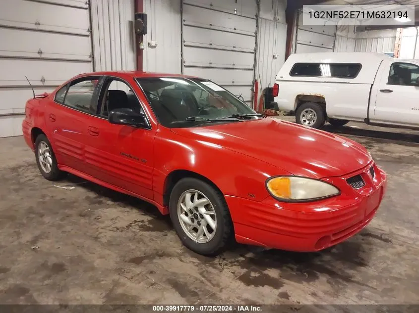 2001 Pontiac Grand Am Se1 VIN: 1G2NF52E71M632194 Lot: 39917779