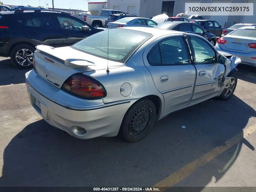 2001 Pontiac Grand Am Gt1 VIN: 1G2NV52EX1C259175 Lot: 40431287