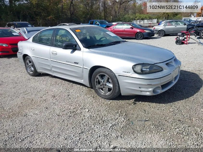 2001 Pontiac Grand Am Gt VIN: 1G2NW52E21C144809 Lot: 40692452