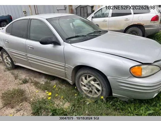 2002 Pontiac Grand Am Se VIN: 1G2NE52FX2C262698 Lot: 30047879