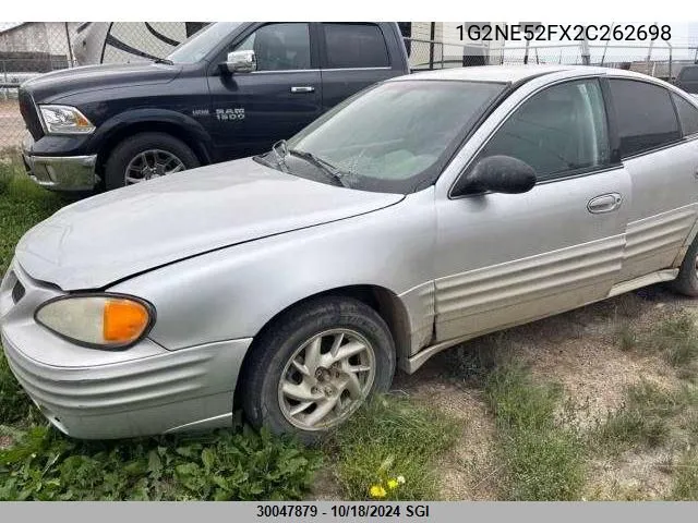 2002 Pontiac Grand Am Se VIN: 1G2NE52FX2C262698 Lot: 30047879