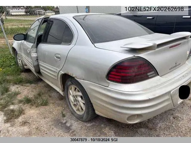 2002 Pontiac Grand Am Se VIN: 1G2NE52FX2C262698 Lot: 30047879