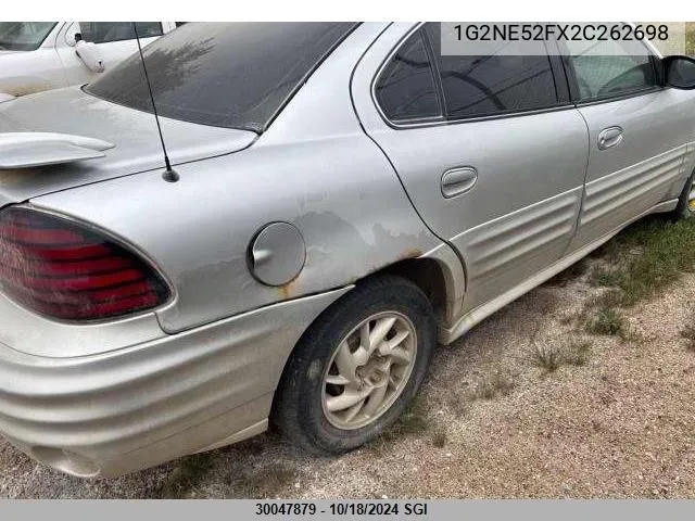 2002 Pontiac Grand Am Se VIN: 1G2NE52FX2C262698 Lot: 30047879