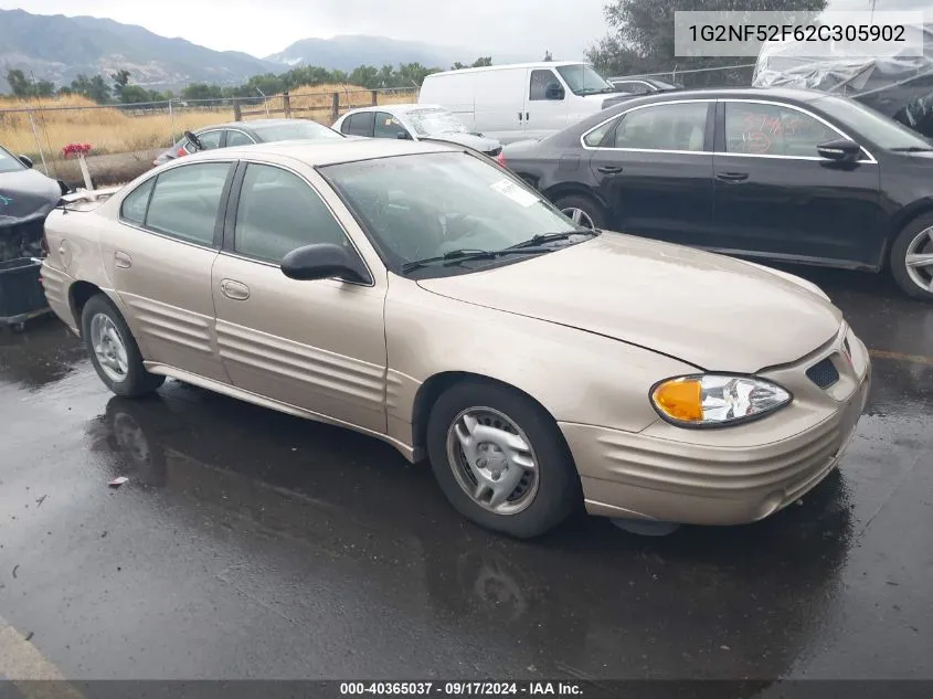 2002 Pontiac Grand Am Se1 VIN: 1G2NF52F62C305902 Lot: 40365037