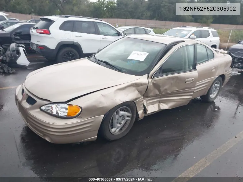 2002 Pontiac Grand Am Se1 VIN: 1G2NF52F62C305902 Lot: 40365037