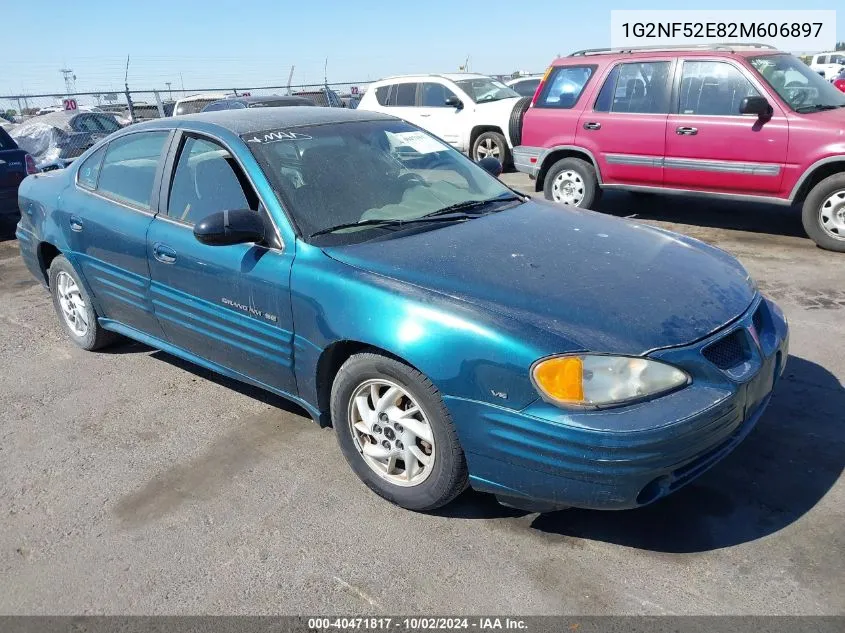 2002 Pontiac Grand Am Se1 VIN: 1G2NF52E82M606897 Lot: 40471817