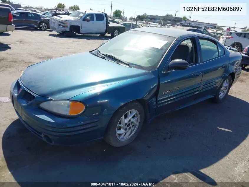 2002 Pontiac Grand Am Se1 VIN: 1G2NF52E82M606897 Lot: 40471817