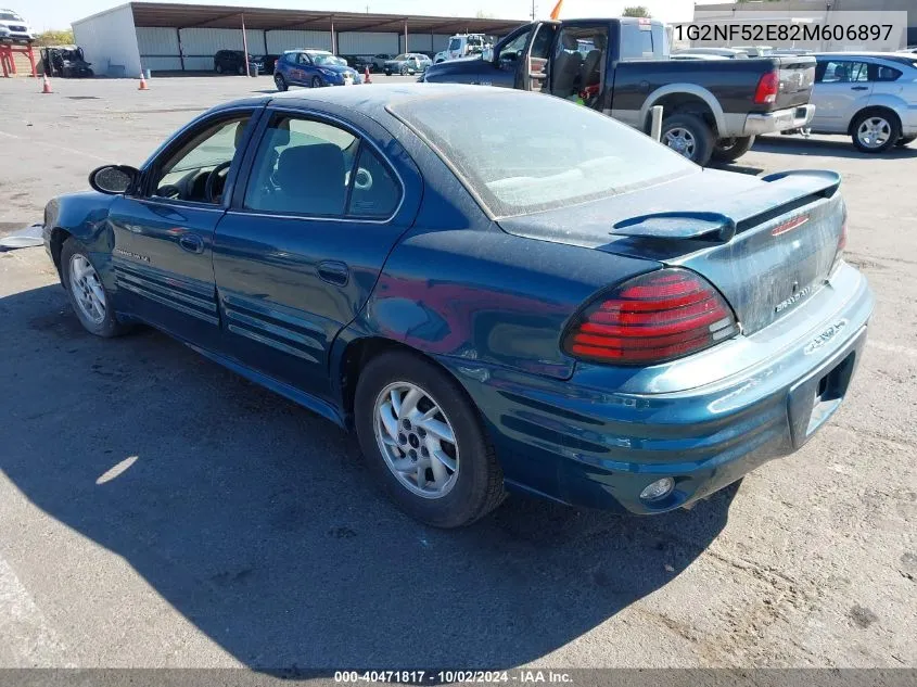 2002 Pontiac Grand Am Se1 VIN: 1G2NF52E82M606897 Lot: 40471817