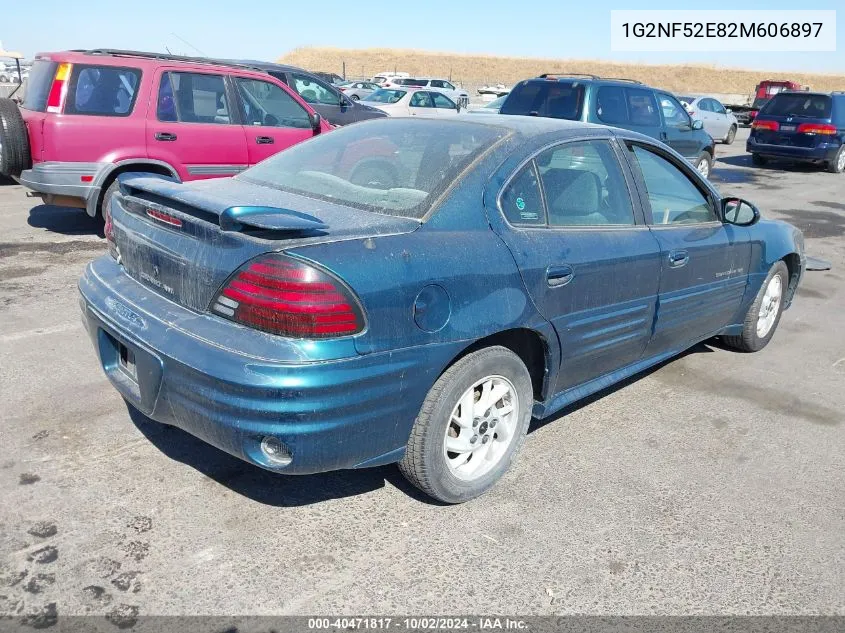 2002 Pontiac Grand Am Se1 VIN: 1G2NF52E82M606897 Lot: 40471817