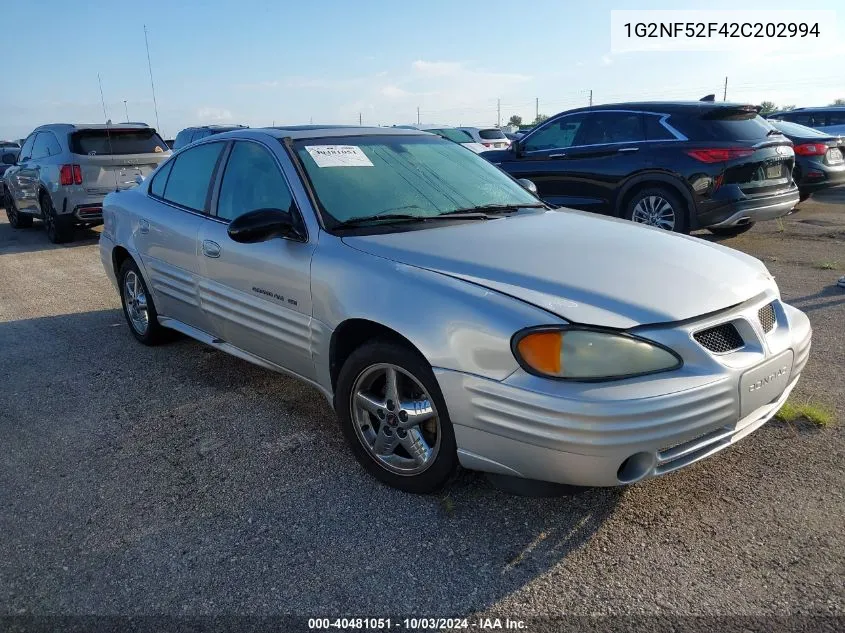 1G2NF52F42C202994 2002 Pontiac Grand Am Se1