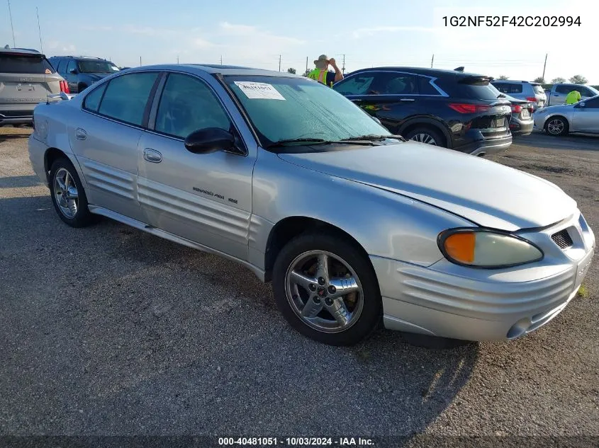 1G2NF52F42C202994 2002 Pontiac Grand Am Se1