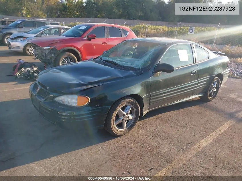 1G2NF12E92C287928 2002 Pontiac Grand Am Se1