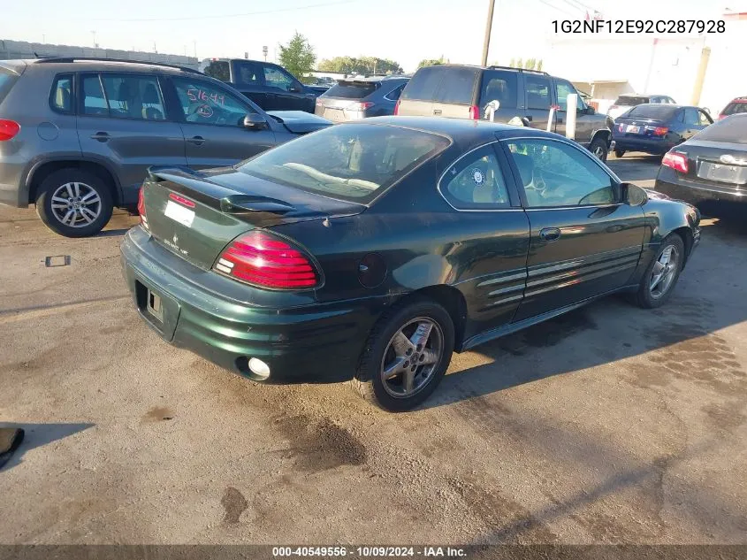 1G2NF12E92C287928 2002 Pontiac Grand Am Se1