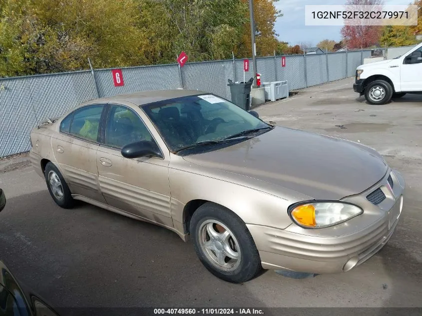 2002 Pontiac Grand Am Se1 VIN: 1G2NF52F32C279971 Lot: 40749560