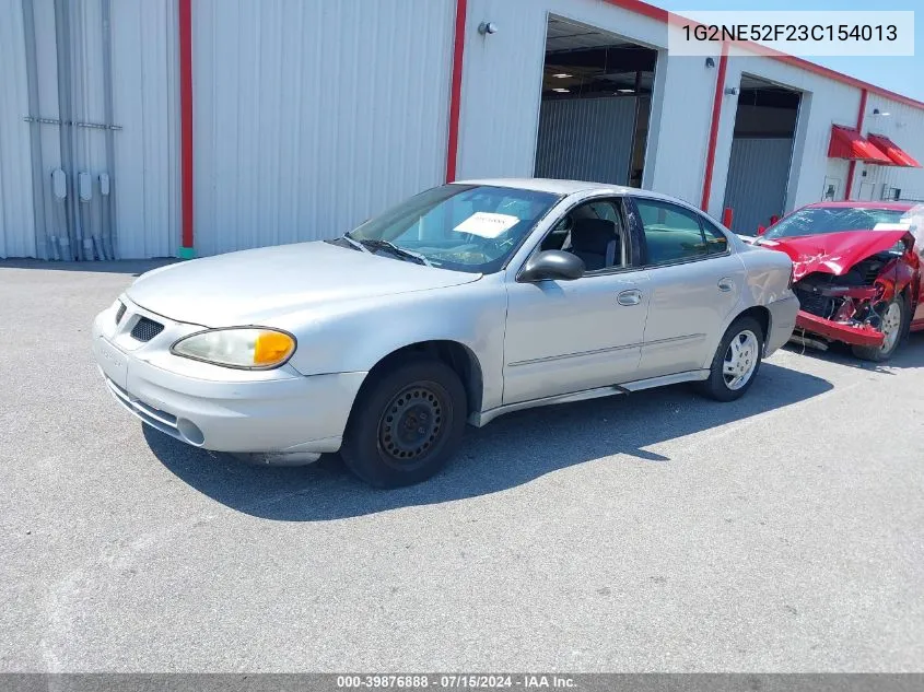 2003 Pontiac Grand Am Se VIN: 1G2NE52F23C154013 Lot: 39876888