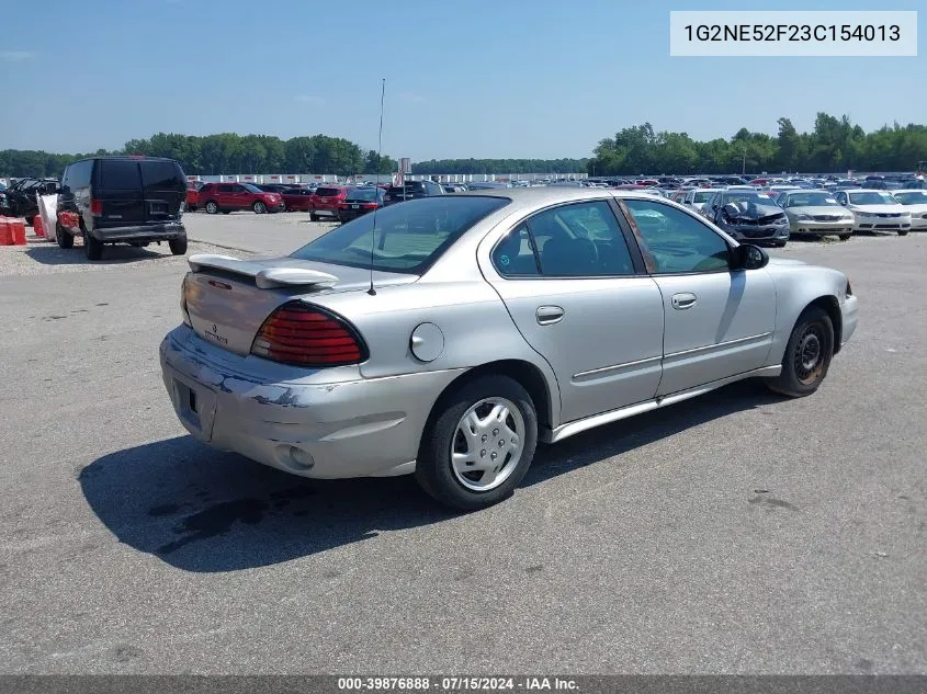 2003 Pontiac Grand Am Se VIN: 1G2NE52F23C154013 Lot: 39876888