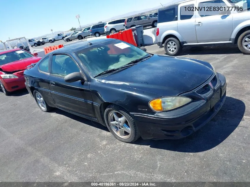 2003 Pontiac Grand Am Gt1 VIN: 1G2NV12E83C177795 Lot: 40196361