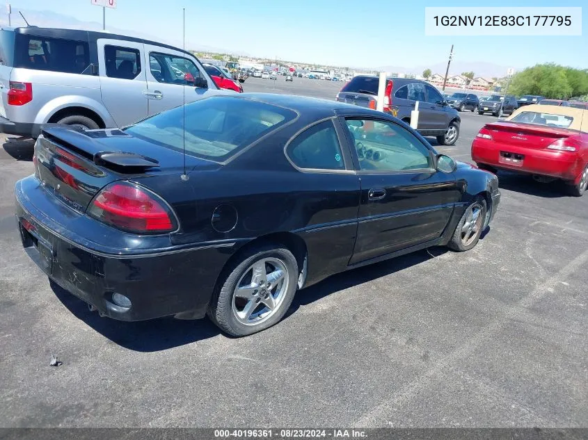 2003 Pontiac Grand Am Gt1 VIN: 1G2NV12E83C177795 Lot: 40196361