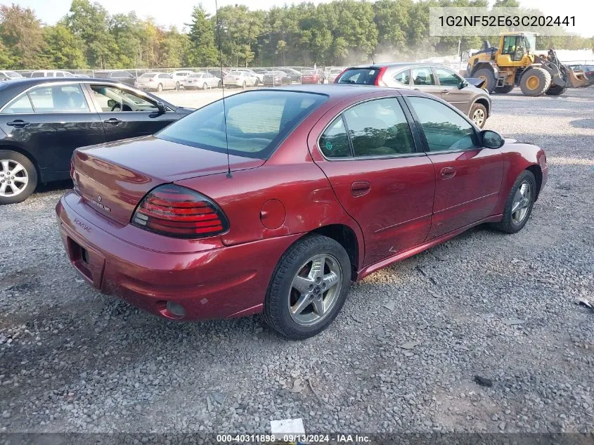 1G2NF52E63C202441 2003 Pontiac Grand Am Se1