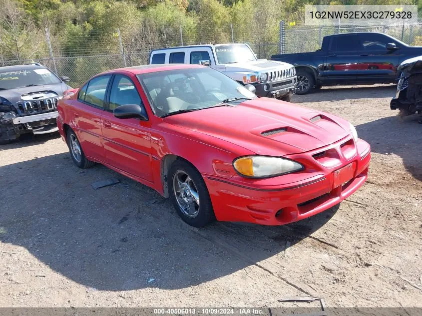 2003 Pontiac Grand Am Gt VIN: 1G2NW52EX3C279328 Lot: 40506018