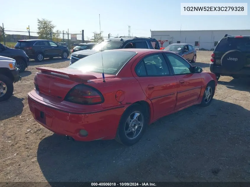 2003 Pontiac Grand Am Gt VIN: 1G2NW52EX3C279328 Lot: 40506018