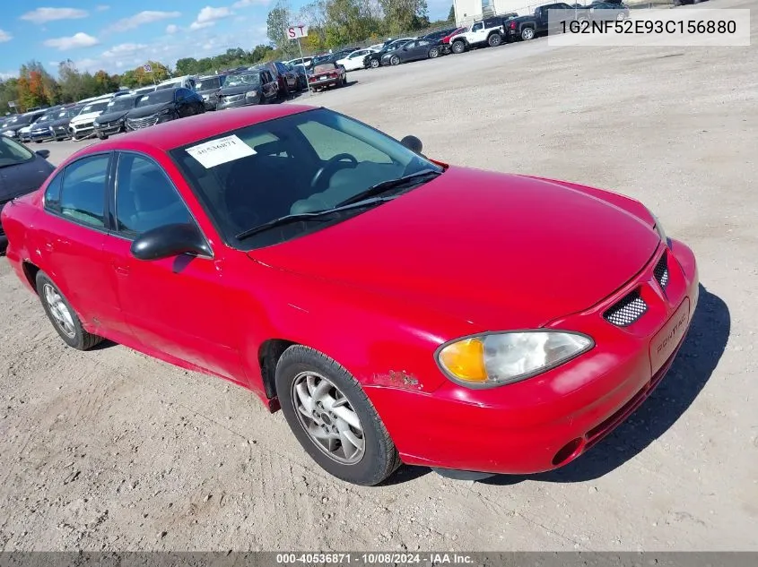 2003 Pontiac Grand Am Se1 VIN: 1G2NF52E93C156880 Lot: 40536871