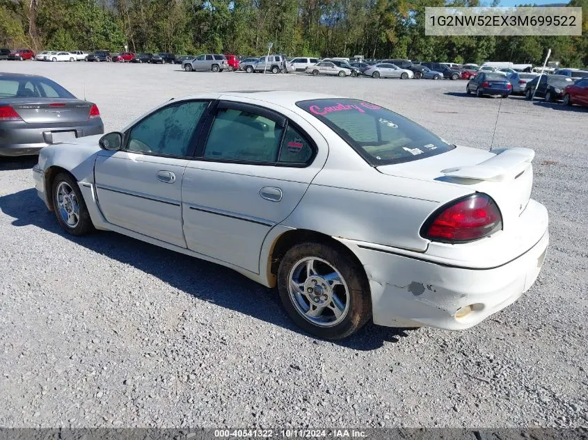 2003 Pontiac Grand Am Gt VIN: 1G2NW52EX3M699522 Lot: 40541322