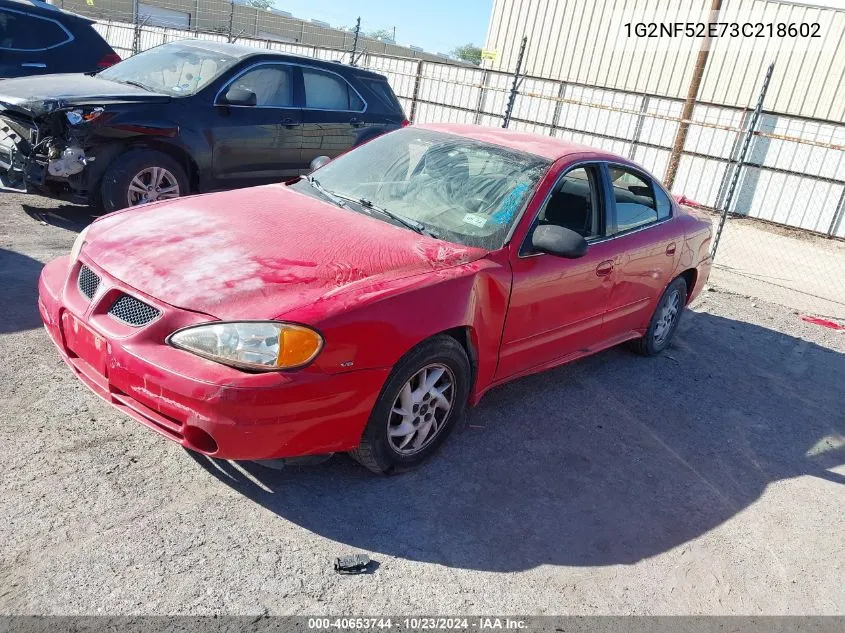 2003 Pontiac Grand Am Se1 VIN: 1G2NF52E73C218602 Lot: 40653744