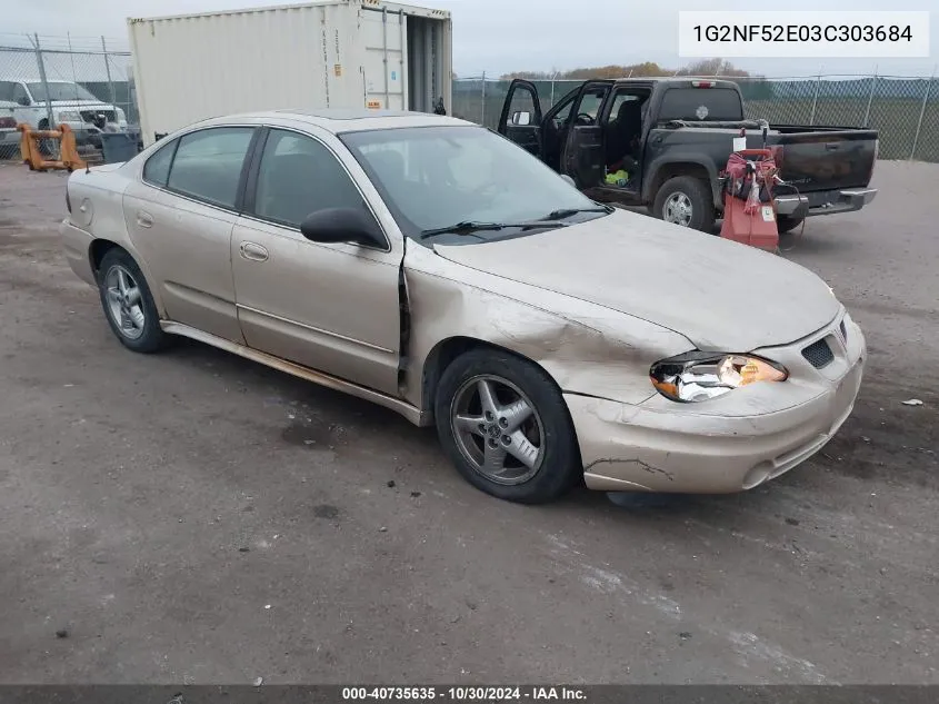 1G2NF52E03C303684 2003 Pontiac Grand Am Se1