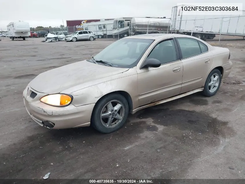 1G2NF52E03C303684 2003 Pontiac Grand Am Se1