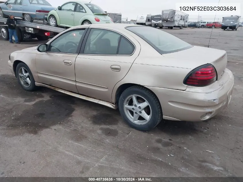 1G2NF52E03C303684 2003 Pontiac Grand Am Se1